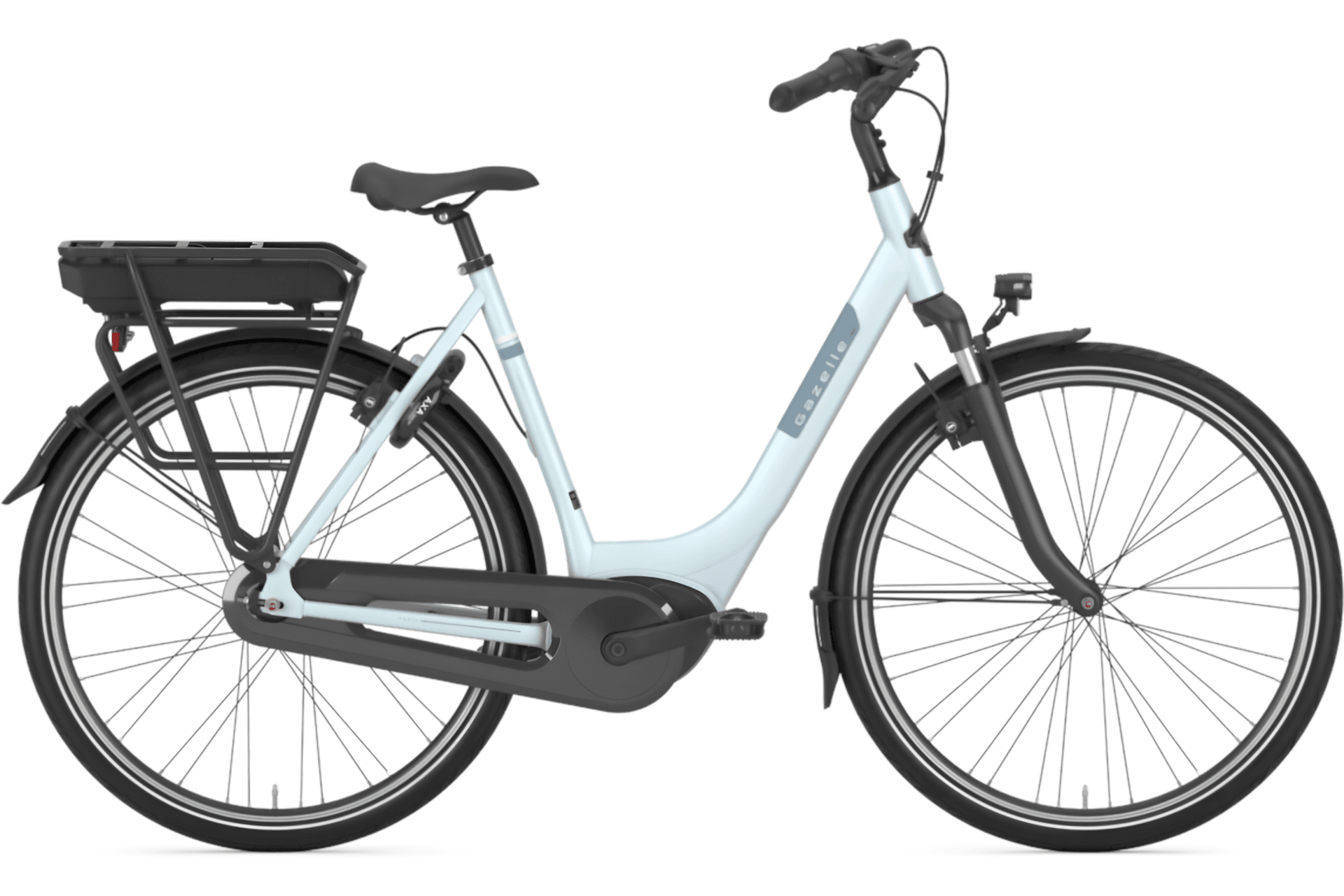 Gazelle Paris C7 - 500 Wh - Blå