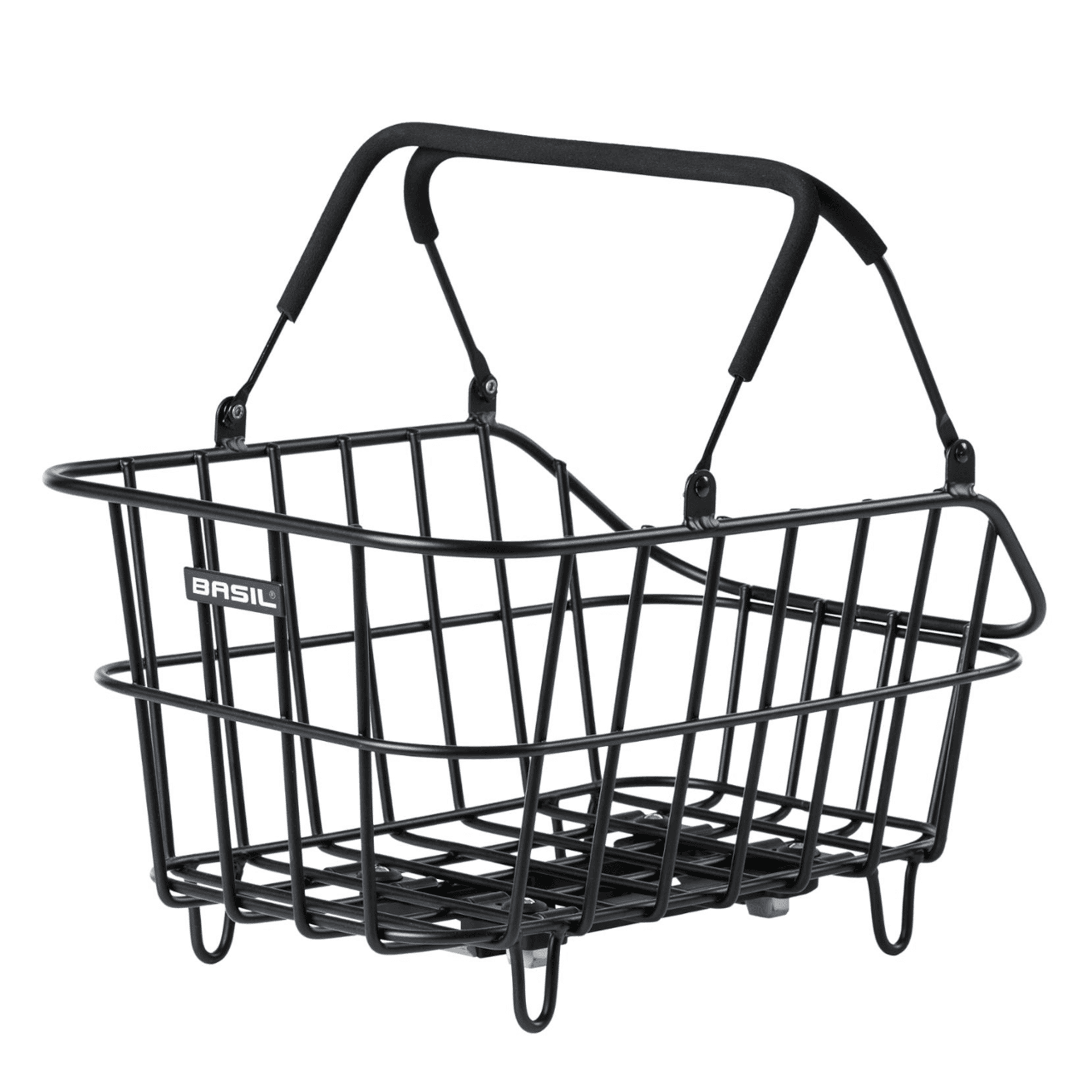 Basil Cento Aluminium Kurv med MIK, 45x31x21 cm - Sort